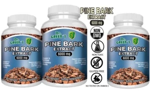PINE BARK EXTRACT 180 CAPS 6000mg BEST DEAL of pine French Maritime 3 - Picture 1 of 4