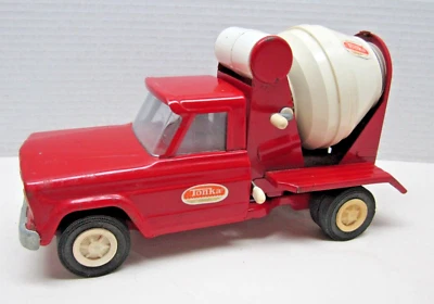 Vintage 1960s Tonka Red Cement Mixer Truck - Image 1 of 4