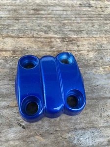 Blue New old Stock 90’s BMX Stem Lid- Poptop- 4 Bolt Holes-Mid School - Picture 1 of 2