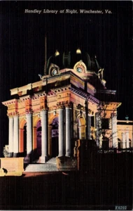 Postal Handley Library At Night, Winchester, Virginia, VA - Imagen 1 de 2