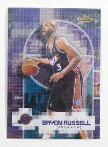 2000-01 Topps Finest Basketball Base Card #103 Bryon Russell 