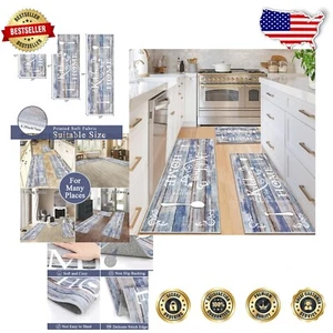 Elegant 3-Piece Boho Kitchen Rug Set: Washable & Non-Slip, 20''x32''+47''+59'' - Picture 1 of 11