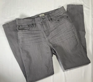 Jeans donna J CREW Lookout vita alta skinny grigio taglia 30 - Foto 1 di 9