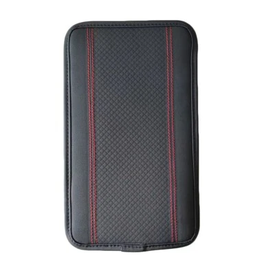 Car Central Armrest Box Pad Leather Embossed Cover Protector For Four Seasons - Image 1 of 4