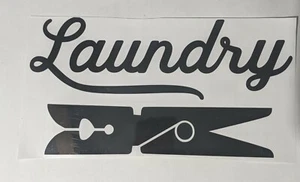 Wäsche Wand dunkelgrau Aufkleber Sticker Vinyl Kunst Wohndeko - Bild 1 von 3