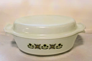 Anchor Hocking Fire-King #433 verde prato 1-1/2 qt casseruola piatto con coperchio - Foto 1 di 5
