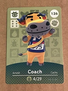 Coach #126 Animal Crossing Amiibo Card Series 2 US Version- Mint Never Scanned - Picture 1 of 1