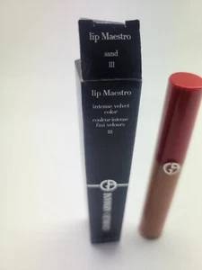Giorgio Armani Lip Maestro Intense Velvet Color Lippenstift SAND # 111 **neu im Karton** - Bild 1 von 4