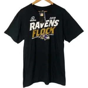 Fanatics Baltimore Ravens NFL ‘2019 Ravens Flock’ Playoffs Shirt L NWT - Picture 1 of 7