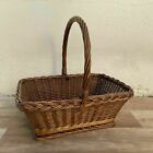 French Wicker Basket Market Fruits Chic Vintage Woven Rattan 0308212