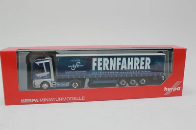 Herpa 311649 Man Tgx XXL Plan Curtain - Trailer Drivers 1:87 H0 New - Image 1 of 4