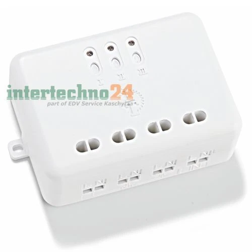 Intertechno 3-fach Funk-Einbauschalter ITL-3500, 3.500 Watt Schaltleistung - Bild 1 von 1