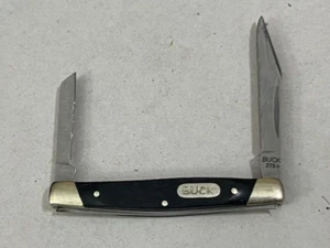 BUCK 375 Deuce Wood Handle TWO Blade MINI Folding pocket knife - Great condition - Picture 1 of 6