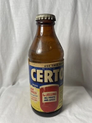 VTG Certo Jelling Brown 6 oz. Bottle Unopened New York, NY - Image 1 of 4