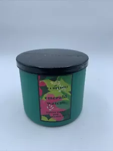 Neu Bad und Körper funktioniert 14,5oz 3 Dochtkerze ~ Smaragdwasser ~ grün frisch - Bild 1 von 2