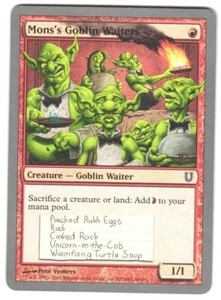Magic_the_gathering Unhinged Mons's Goblin Waiters #82 2004,MTG,LP Common - Picture 1 of 2