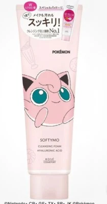 ÁCIDO HIALURÓNICO POKEMON Pudín 190g 2024 Nuevo Japón Kose Softimo LAVADO LIMPIADOR Foto 1 de 4