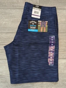 Callaway Performance Golf Short Stretch Opti-Dri Media Pocket Blue Mens Size 36 - Picture 1 of 8