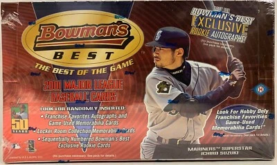 2001 BOWMAN'S BEST MLB BASEBALL HOBBY BOX 24 PACKS ALBERT PUJOLS RC NEW SEALED