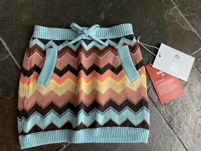 New Missoni Target Girls Knit Skirt Zig Zag Chevron Pattern Sz 4T - Image 1 of 4