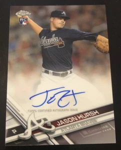 2017 Topps Chrome JASON HURSH Rookie AUTO BRAVES - Picture 1 of 2