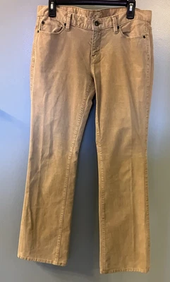 Calça Ann Taylor LOFT Feminina Marrom Bootcut Veludo Tamanho 10 Cintura 32" Costura Interna 30" - Imagem 1 de 4
