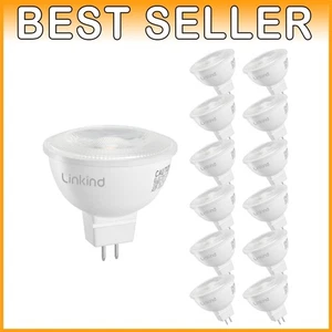 2V Low Voltage MR6 LED Bulbs, 6.5W 70W Eqv, 3000K Warm White - Picture 1 of 11
