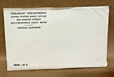 1969 U.S. Mint Uncirculated Set in OGP-SEALED! - Image 1 of 2