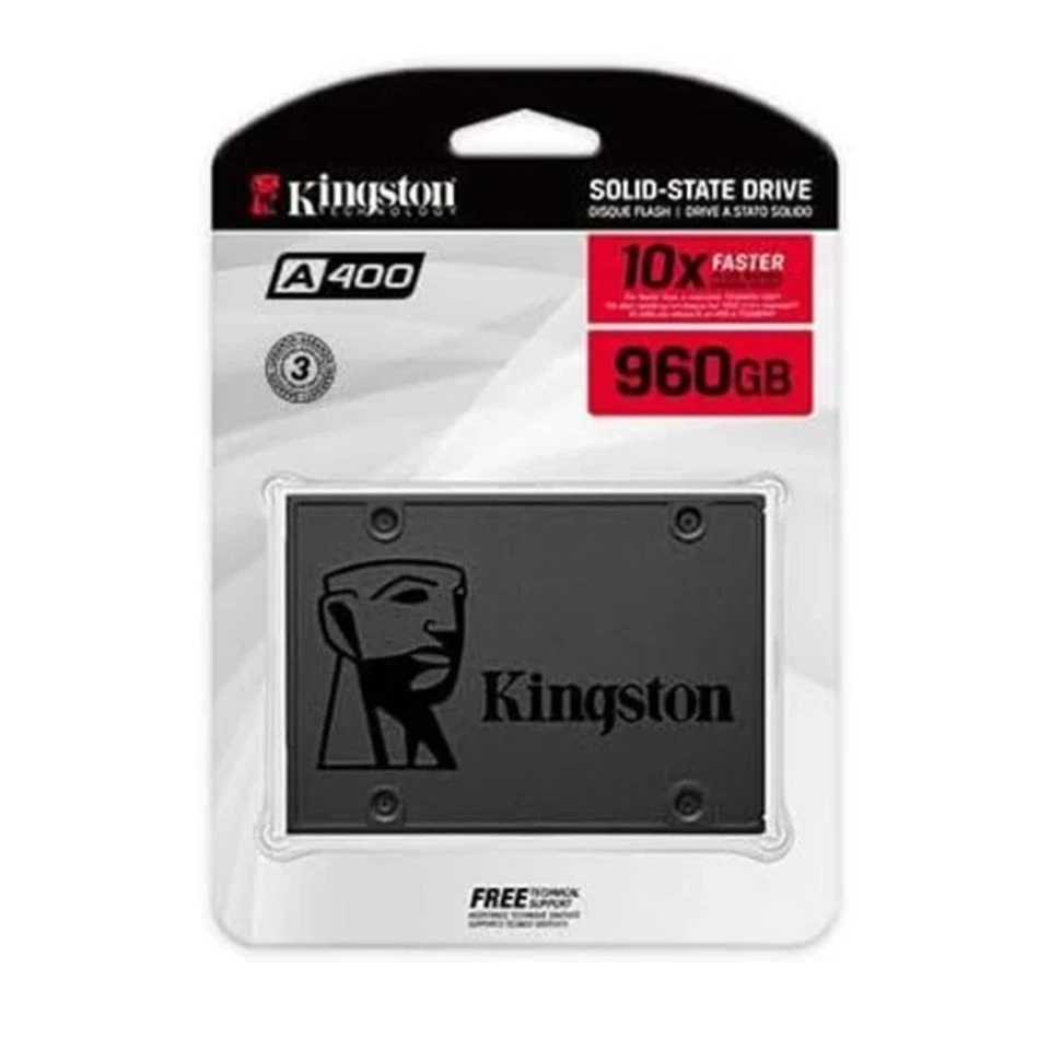 Kingston A400 960GB 2.5" SATA III (6Gb/s) Internal SSD — SA400S37/960G - Image 1 of 4