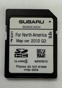 2014 Subaru BRZ Navigation GPS Map Data Sd Card. Genuine Part 86283CA620 - Bild 1 von 2
