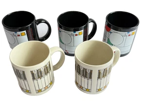 5 Frank Lloyd Wright Coffee Mugs Excellent Condition - Picture 1 of 5