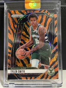 Tyler Smith 2024-25 Panini Prizm Basketball Tiger Stripes Choice Rookie Card - Bild 1 von 2
