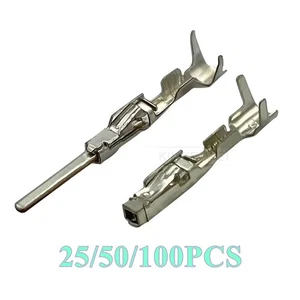 TE AMP MCON 1.2mm Automotive Crimp Male Female Pin Socket Terminals Contact New - Picture 1 of 5