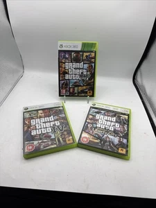 GTA Xbox 360 Game Bundle – Liberty City w/ Map, GTA IV + Mini Guide, GTA V w/map - Picture 1 of 5