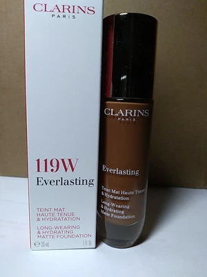 Clarins Everlasting Long Wearing & Hydrating Matte Foundation SHADE: 119W 30mL - Image 1 of 4
