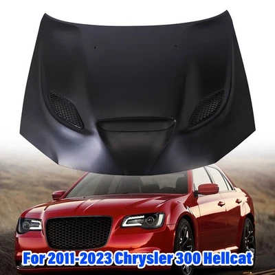 Hood Panel Aluminum For 2011 2012 2013 2014 2015-2023 Chrysler 300 Hellcat Style - Image 1 of 4