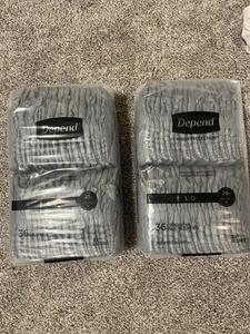 Depend Fresh Protection, with Dryshield Men's Underwear Size L 72 count - Picture 1 of 1