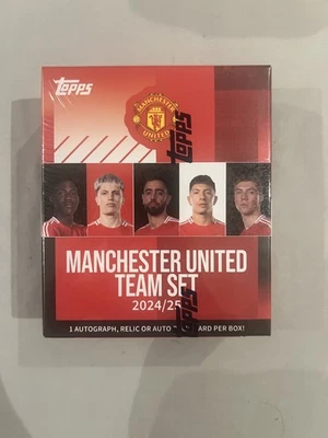 Topps Manchester United 2024-25 Team Set Sealed Soccer Box - Image 1 of 4
