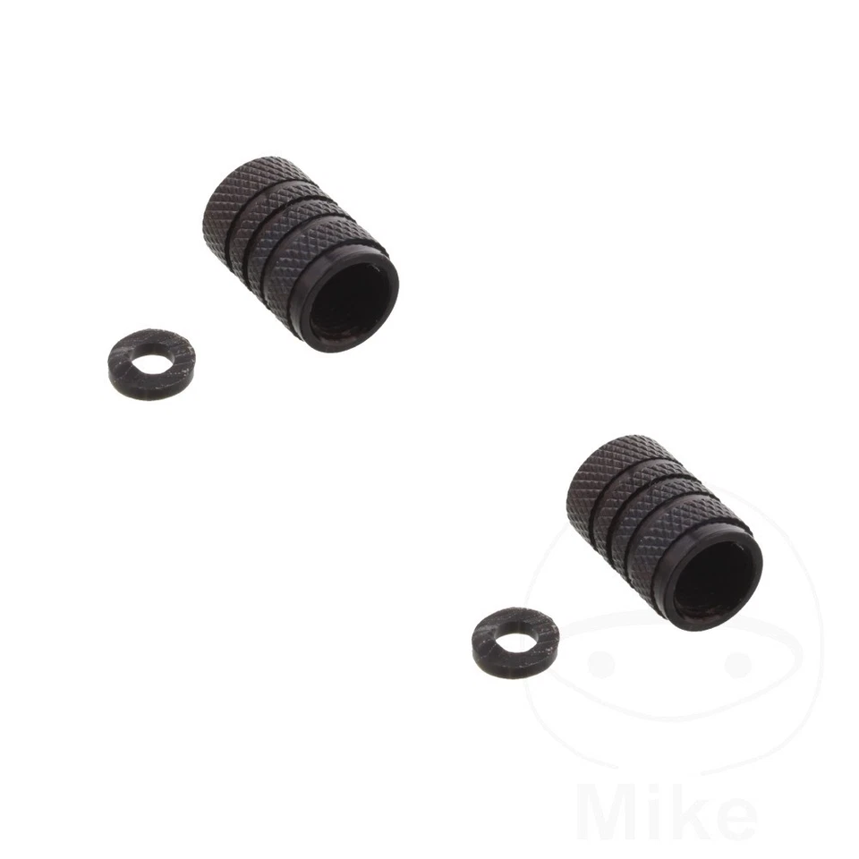 Juego de tapones de válvula aluminio negro 2Dcap10BK para Moto Guzzi V75 750 1985-1996 Foto 1 de 1