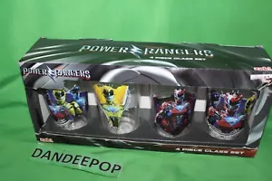 Saban Power Rangers Zak Set of 4 Pint Glasses Glassware Drinkware In Box - Picture 1 of 8