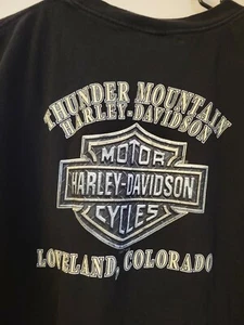 2007 Thunder Mountain Harley Davidson Loveland Colorado T-Shirt Size 2XL - Picture 1 of 5