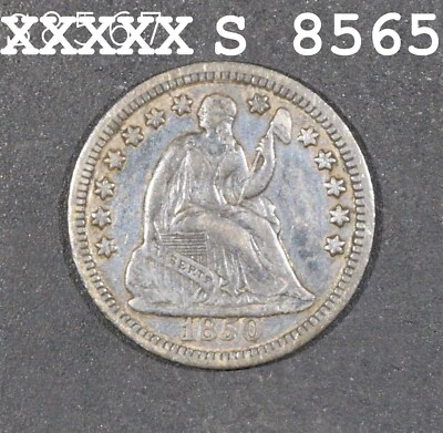 1850 Liberty Seated Half Dime "VF+" *Free SH After 1st Item* - Image 1 of 2