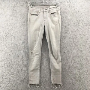Rag & Bone Ankle Skinny Jeans Womens 26 (Actual 28X26) Gray Mid Rise Casual Zip - Picture 1 of 20