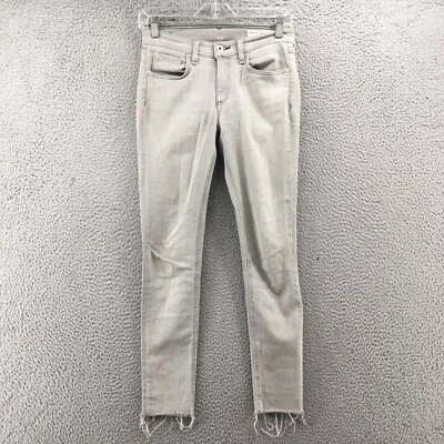 Rag & Bone Ankle Skinny Jeans Womens 26 (Actual 28X26) Gray Mid Rise Casual Zip - Image 1 of 4