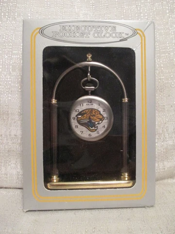 Sun Time Jacksonville Jaguars Executive Sports Pocket Watch Clock NFL Football Cover