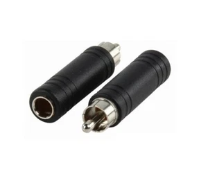 ADATTATORE MONO JACK 6.35 F a RCA M audio M F cavo maschio femmina prolunga pc - Foto 1 di 1