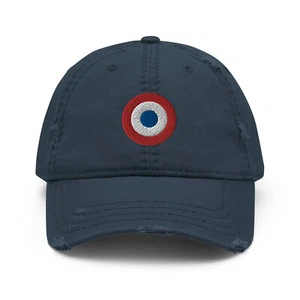 Sombrero de papá angustiado roundel de la fuerza aérea francesa - Imagen 1 de 3