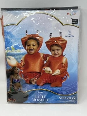 Disfraz Sebastián La Sirenita Disney Infantil/Niño Pequeño Disfraz 12-18 Meses Foto 1 de 4