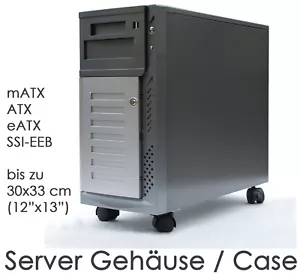 SERVER GEHÄUSE ATX EATX GROSSE MOTHERBOARD 30x33CM AUCH FÜR NAS HDD STORAGE 500W - Bild 1 von 10