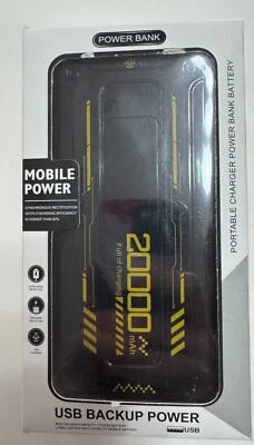 Fast Charging Power Bank, 20000 mAh, Built-In Cables, Overheat Protection - Image 1 of 4